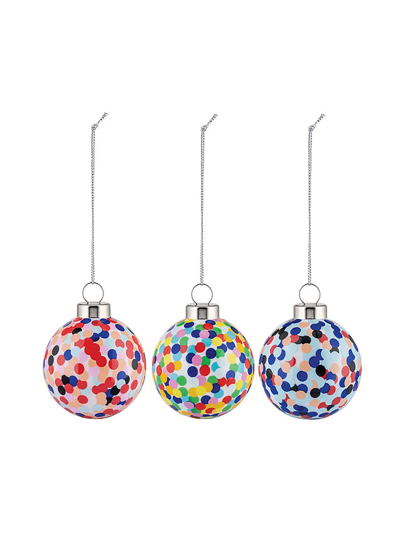ALESSI | Weihnachtskugel Set 3-tgl. PROUST 10cm Bunt | 